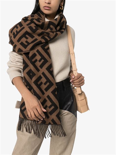 fendi ff logo knit scarf|FF Scarf .